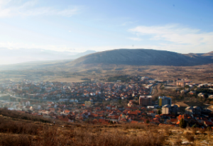 The city of Veles, Macedonia