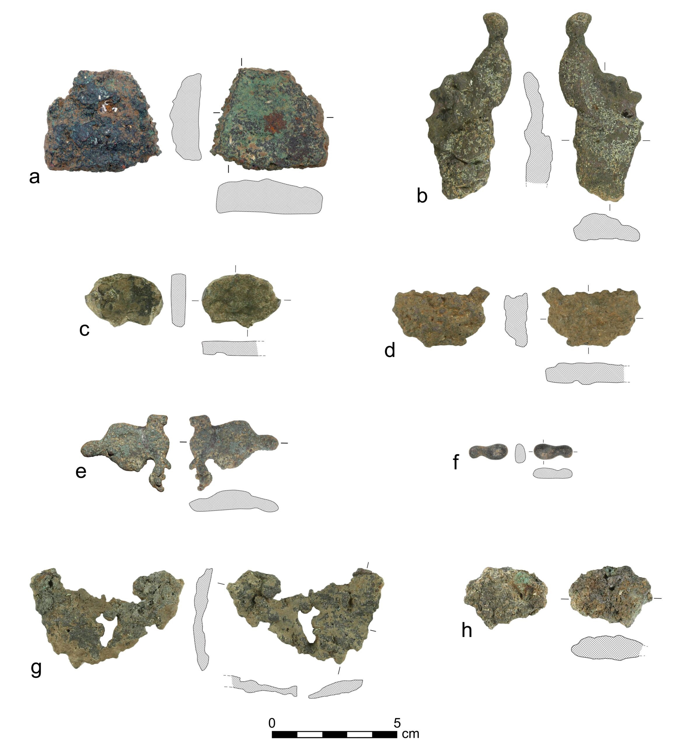 הממצאים שנחקרו באתר אל אחוואט (צילום: ספיר עד)