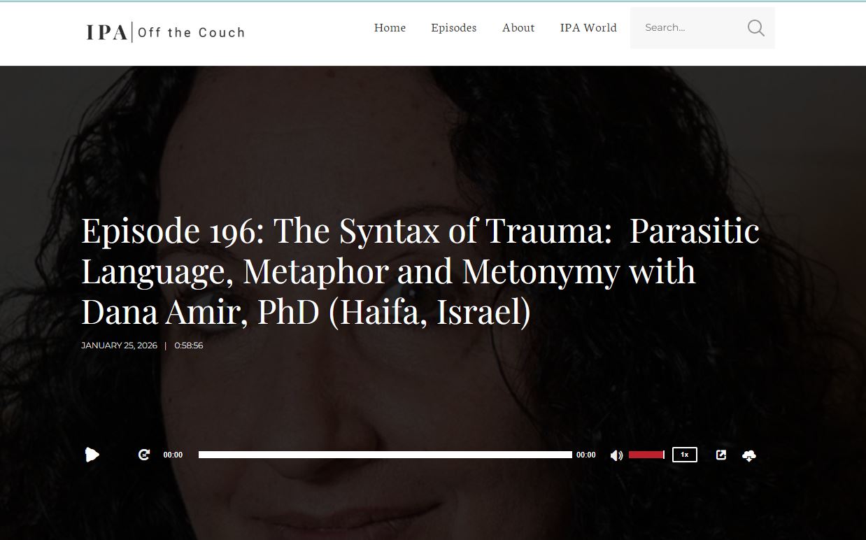 Read more about the article Prof. Dana Amir Featured on the International “IPA off the Couch” Podcast