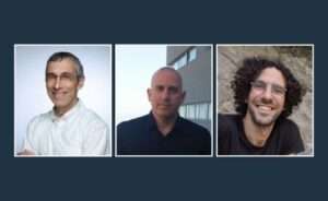 ד"ר עידו נחום, פרופ׳ אורי דוידוב ופרופ׳ צבי ריס